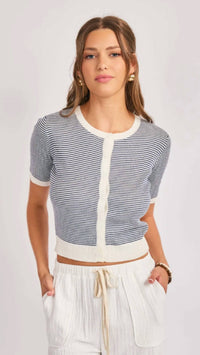 Sadie & Sage - Mavi Stripe Cardigan