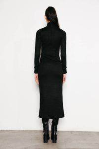 Du Paradis - Valentina Long Sleeve Turtle Neck Dress