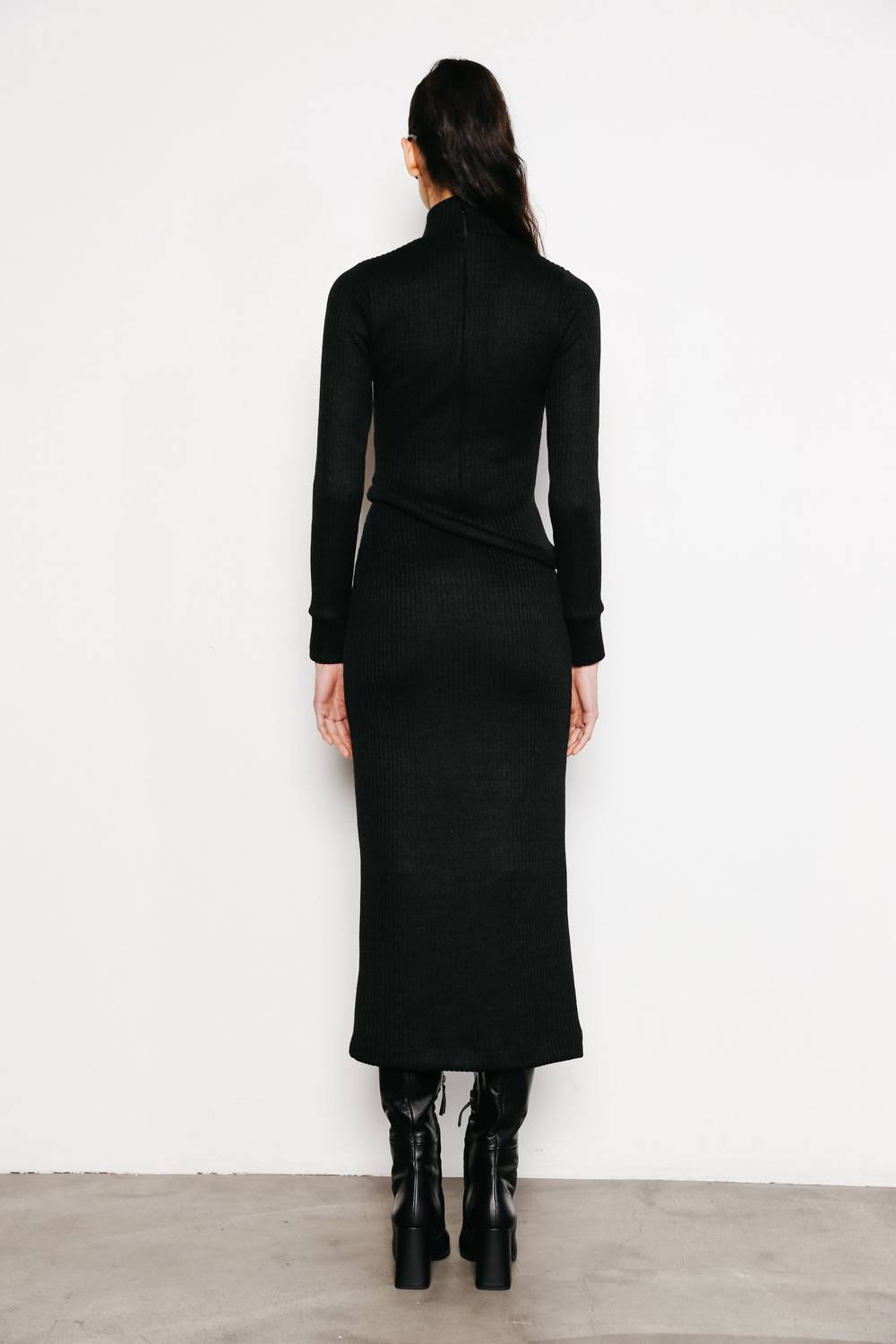 Du Paradis - Valentina Long Sleeve Turtle Neck Dress