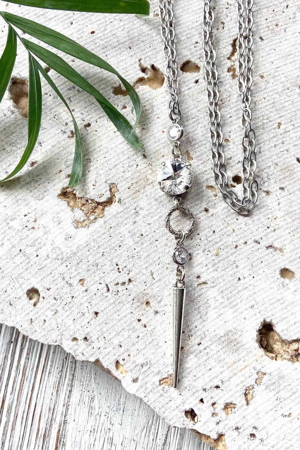Vb & Co. - Women's Spike Crystal Necklace