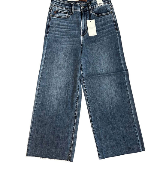 Judy Blue - Women's High Rise Crop Raw Hem Jeans