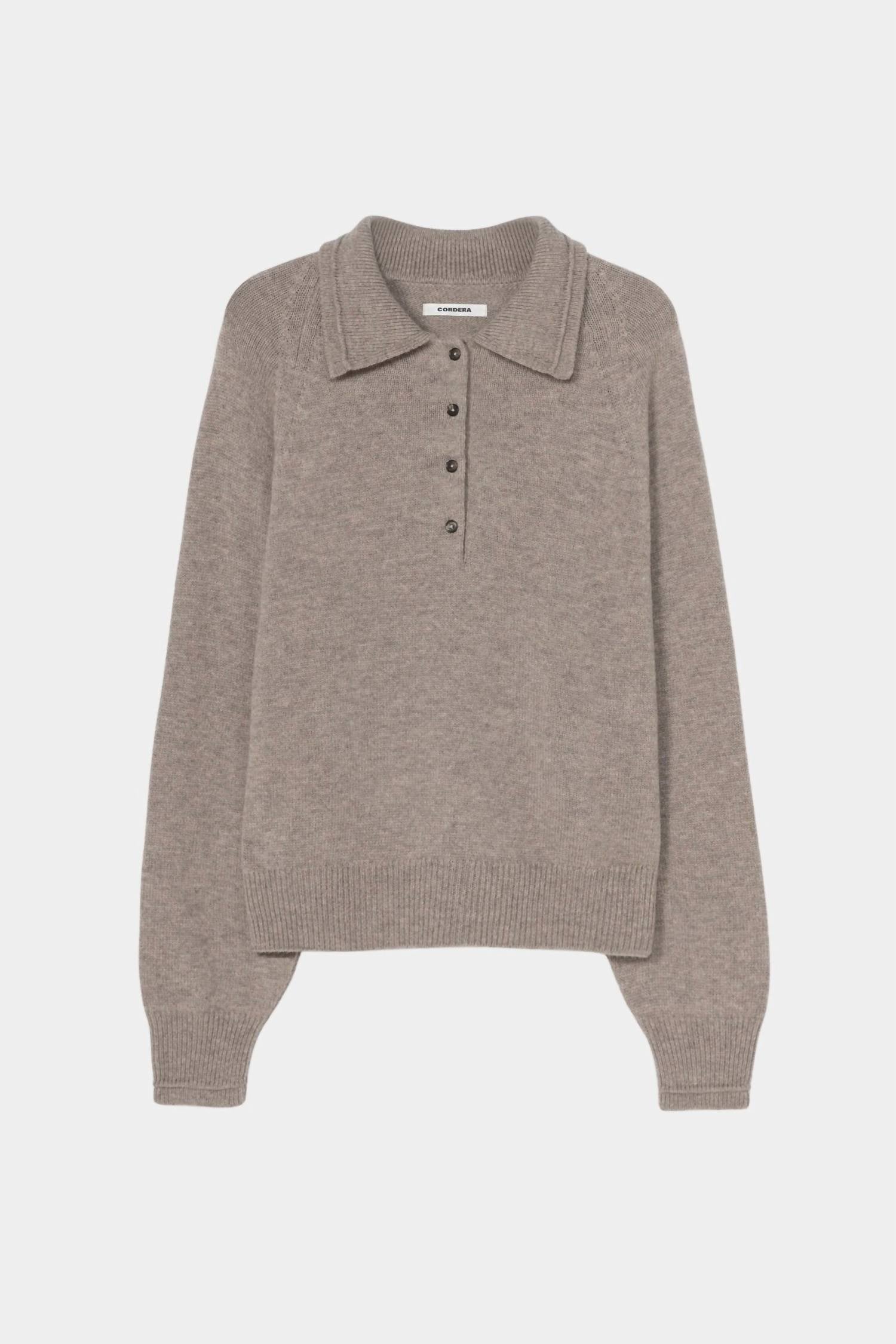 Cordera - Merino Wool Polo Sweater