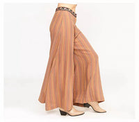 Aratta Women's Mariah Pants in brown stripe - women's pants - alternate view