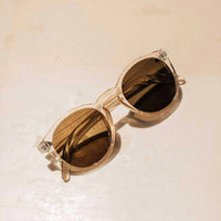 Sunski Women's Dipsea Round Sunglasses in champagne brown - women's accessory - view 5
