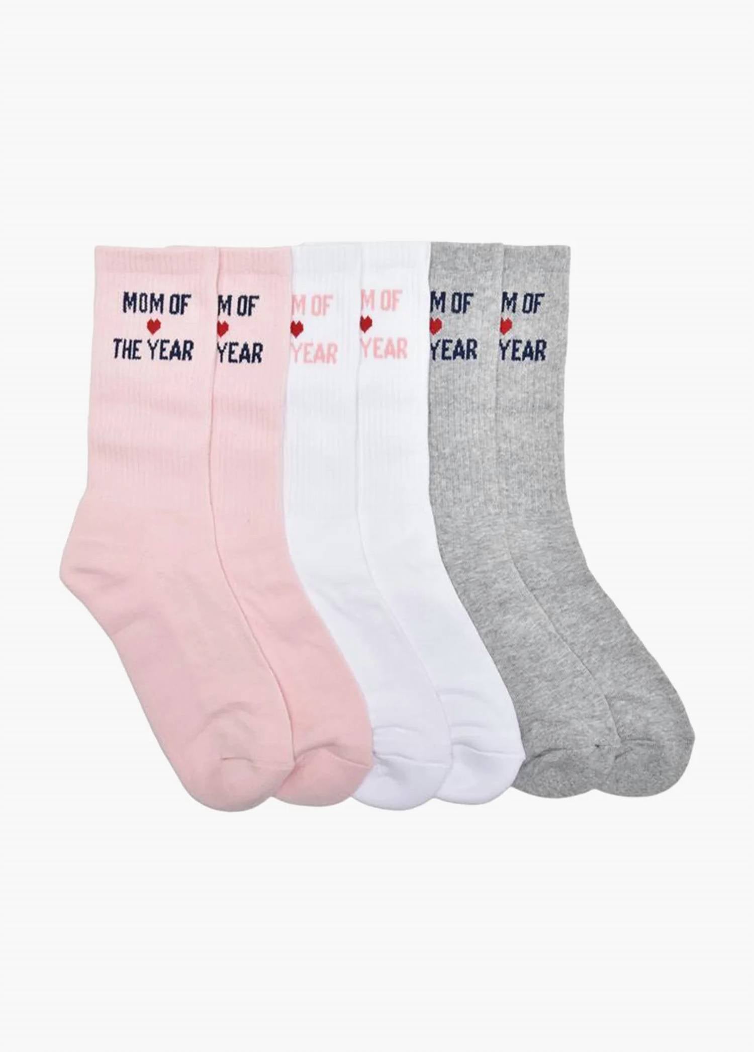 Favorite Daughter - Women's The Mom Of The Year Heart Sock Box Set