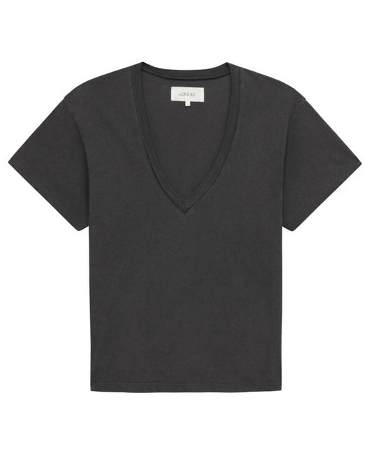 The Great. - V NECK TEE TOP