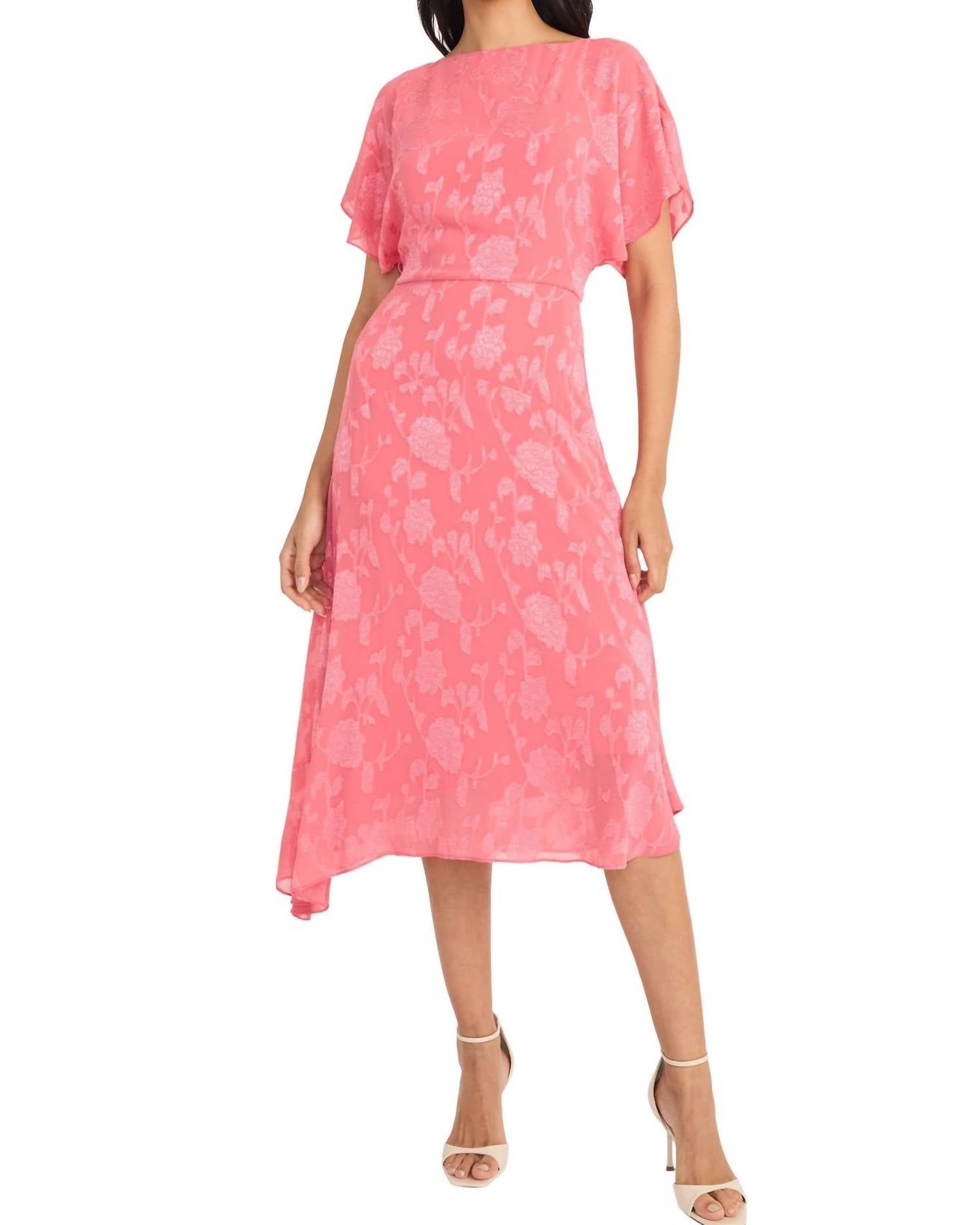 Sevyn A-Line Short Sleeve Midi Dress