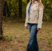 Stetson Rodeo Days Embroidered Jacket in beige - women's jacket - alternate view