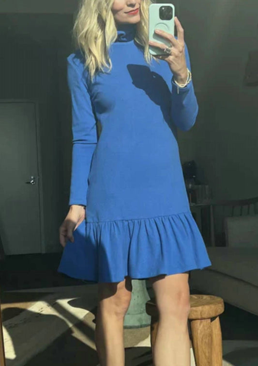 Buru - Long Sleeve Turtleneck Mini Dress