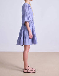 APIECE APART Cefalu Mini Dress in english manor - women's dress - detail view