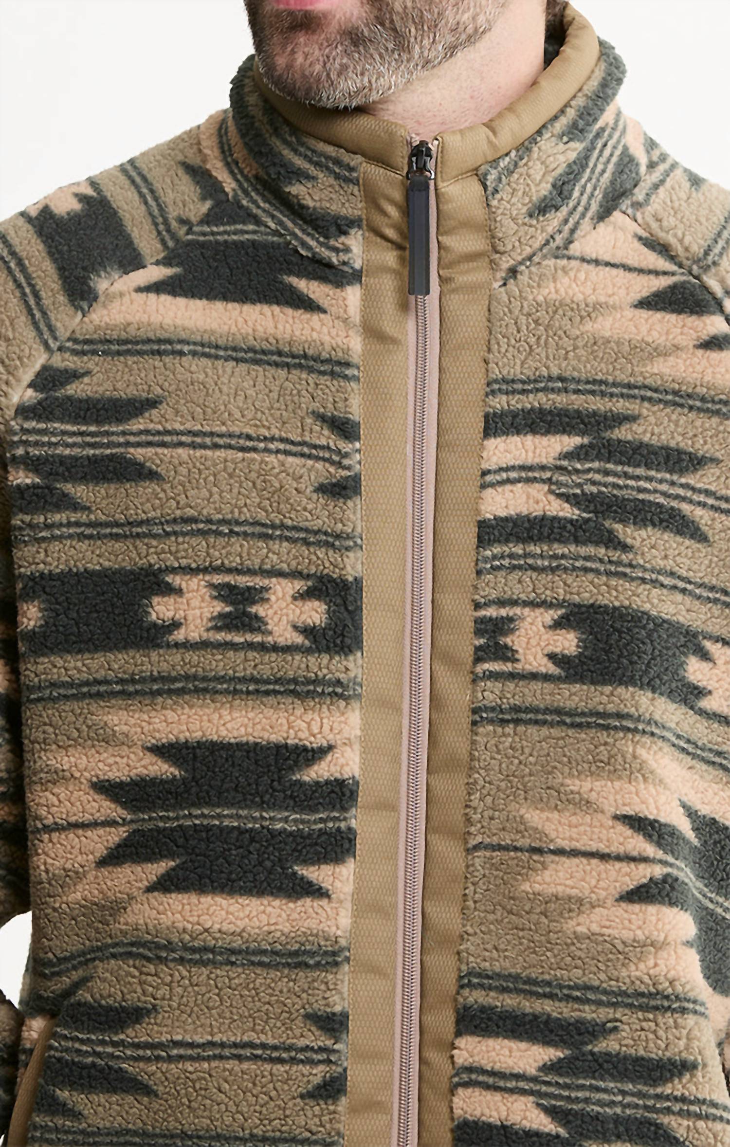 Jachs New York - Sherpa Jacquard Full Zip Jacket