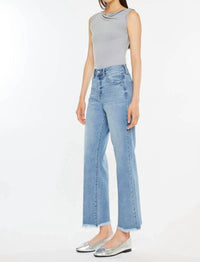 Kancan - High Rise Slim Wide Leg Jeans