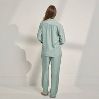 The Sleep Code - Women's Washable Silk Long Pj Set