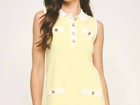 Strut & Bolt - Women's Collared Color Block Polo Dress