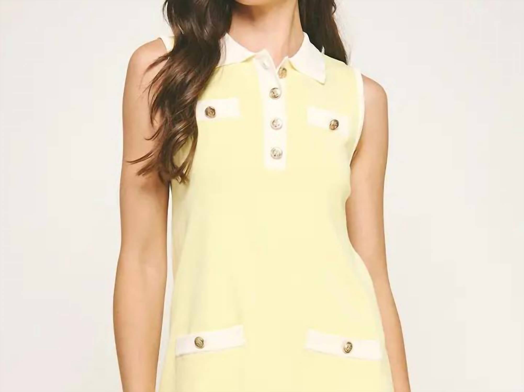 Strut & Bolt - Women's Collared Color Block Polo Dress
