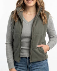 Be Cool - Puffer Vest With Zipper Closure