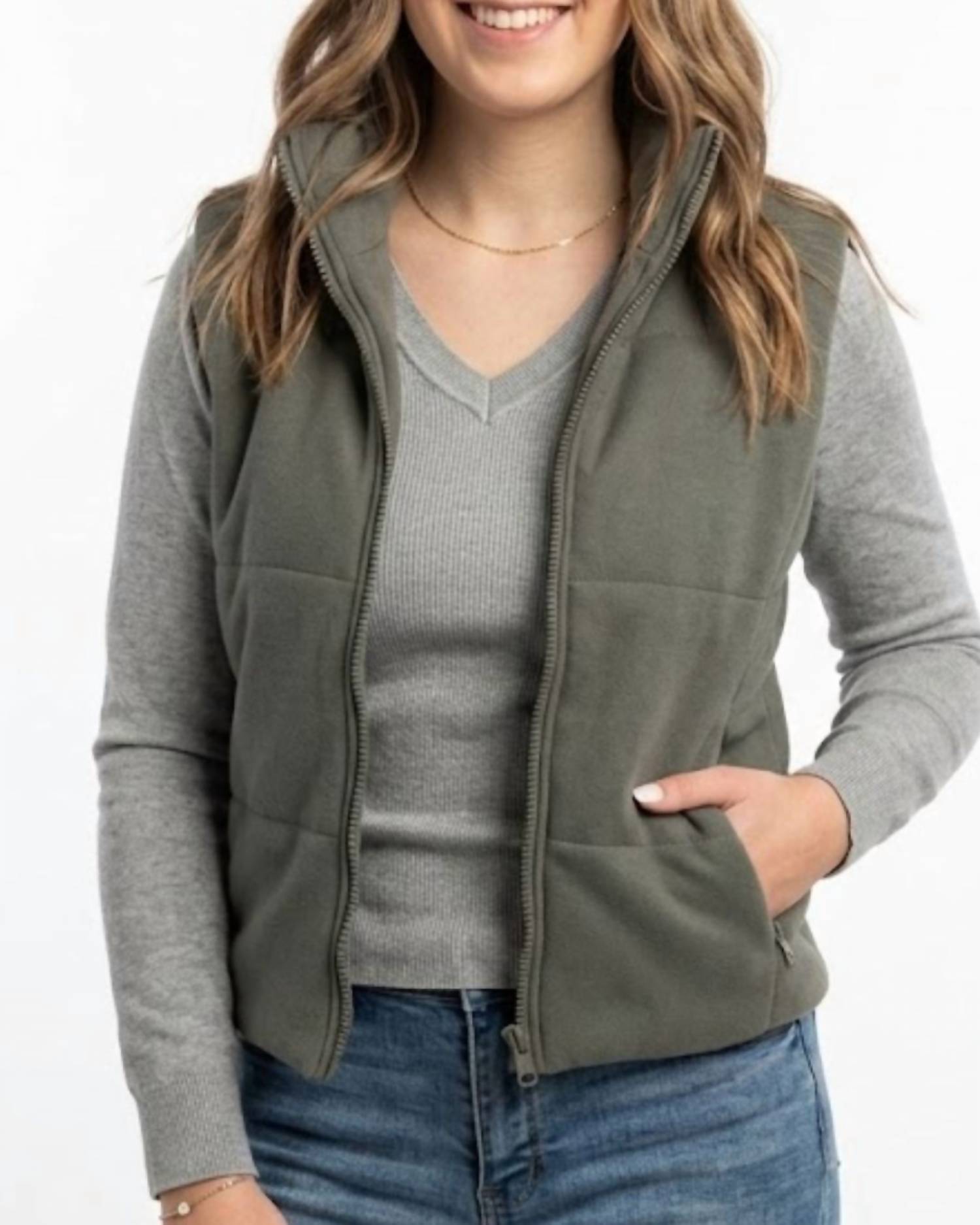 Be Cool - Puffer Vest With Zipper Closure
