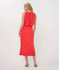Esqualo - Fancy Gathering Sleeveless Dress