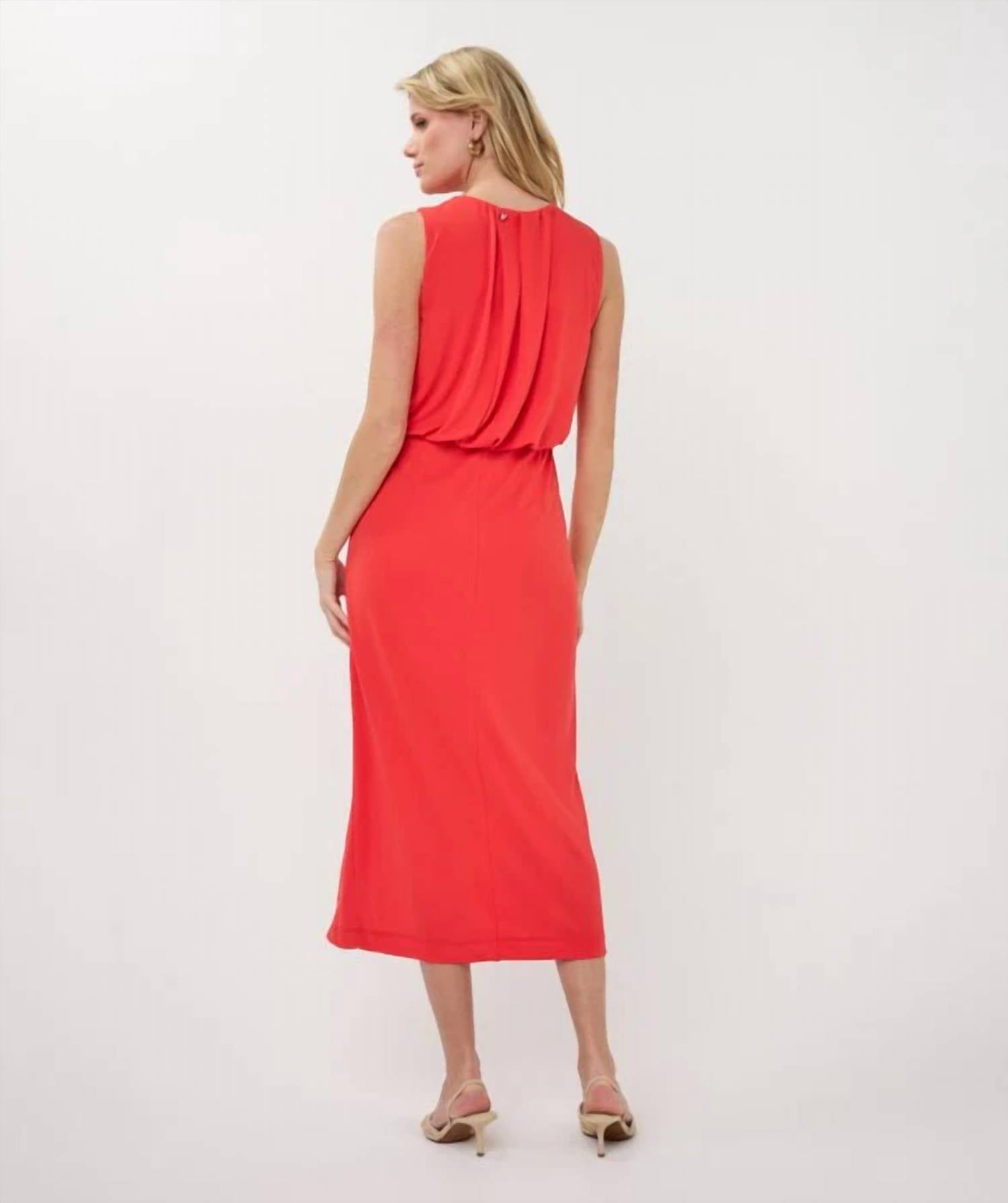 Esqualo - Fancy Gathering Sleeveless Dress