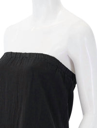 STATESIDE Linen Column Maxi Dress in black - women's dress - view 4