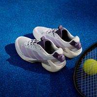adidas Women's Ubersonic 5 Tennis Shoes in cloud white powder plum aurora plum - women's shoe - alternate view