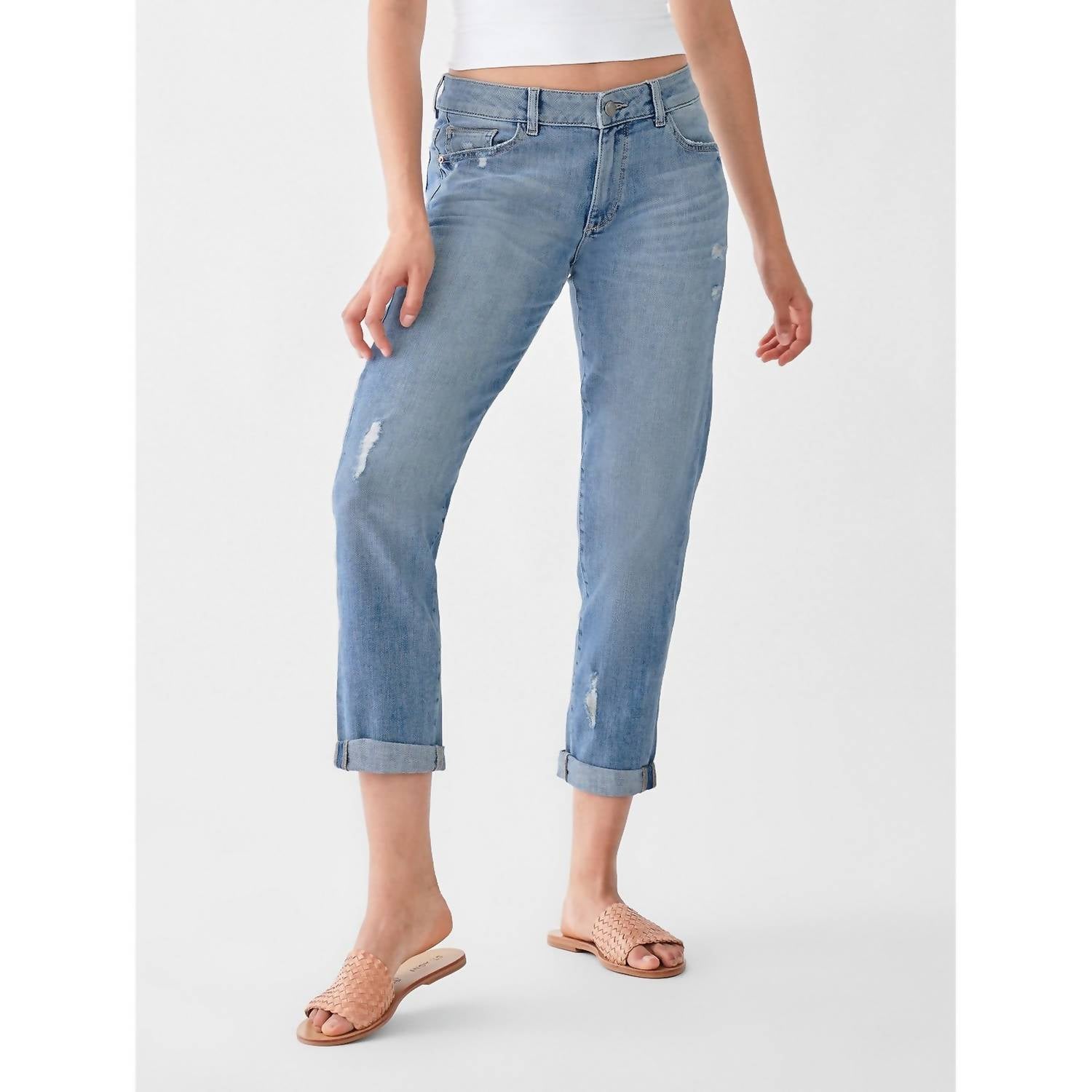 DL1961 - Women's Riley Boyfriend Straight Jeans in washburn - women's jeans