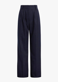 Favorite Daughter Favorite Wide Leg Pants in navy pinstripe - women's pants - view 4