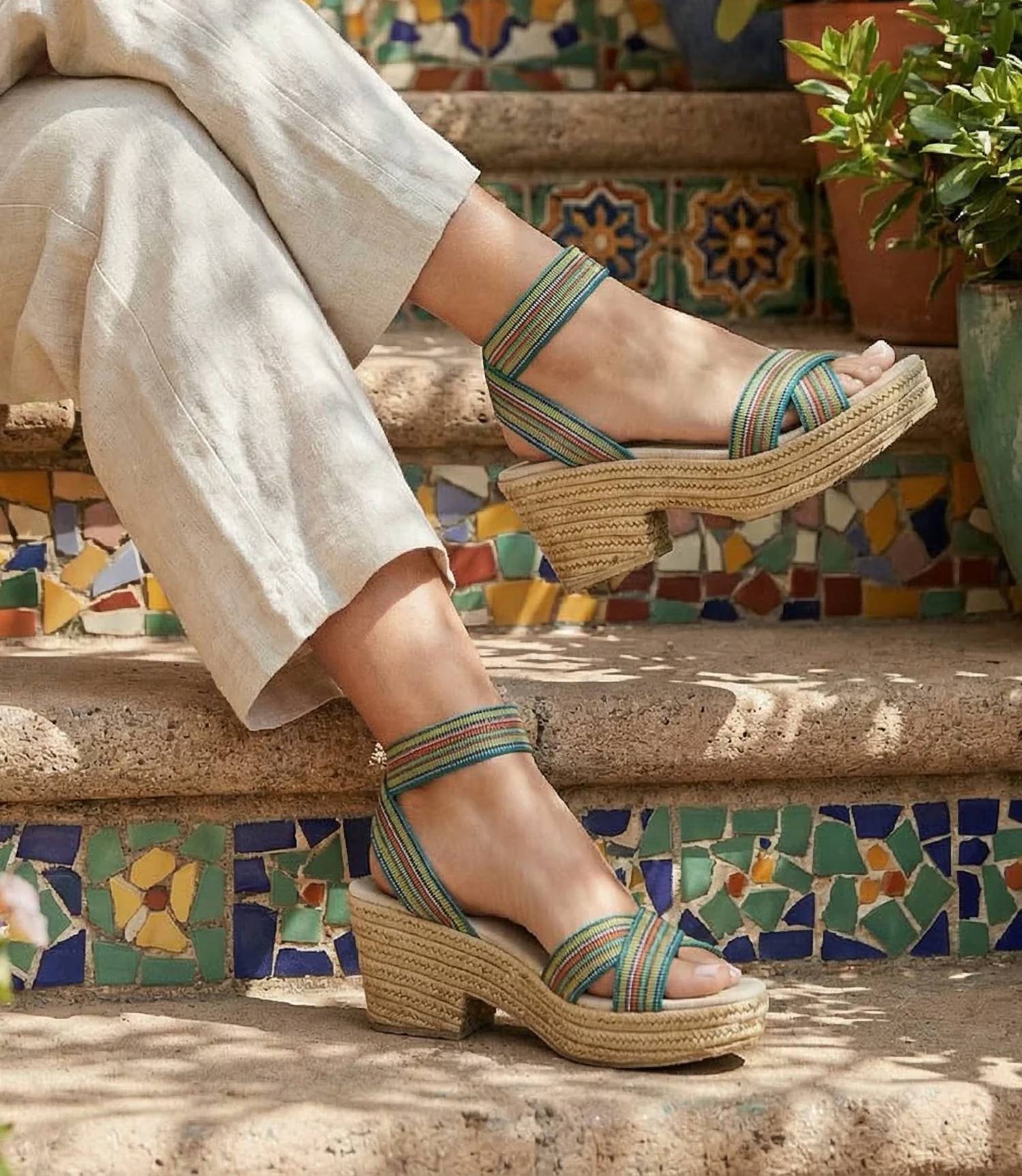 Charleston Shoe Co. - Women's Angela Ankle Wrap Sandals