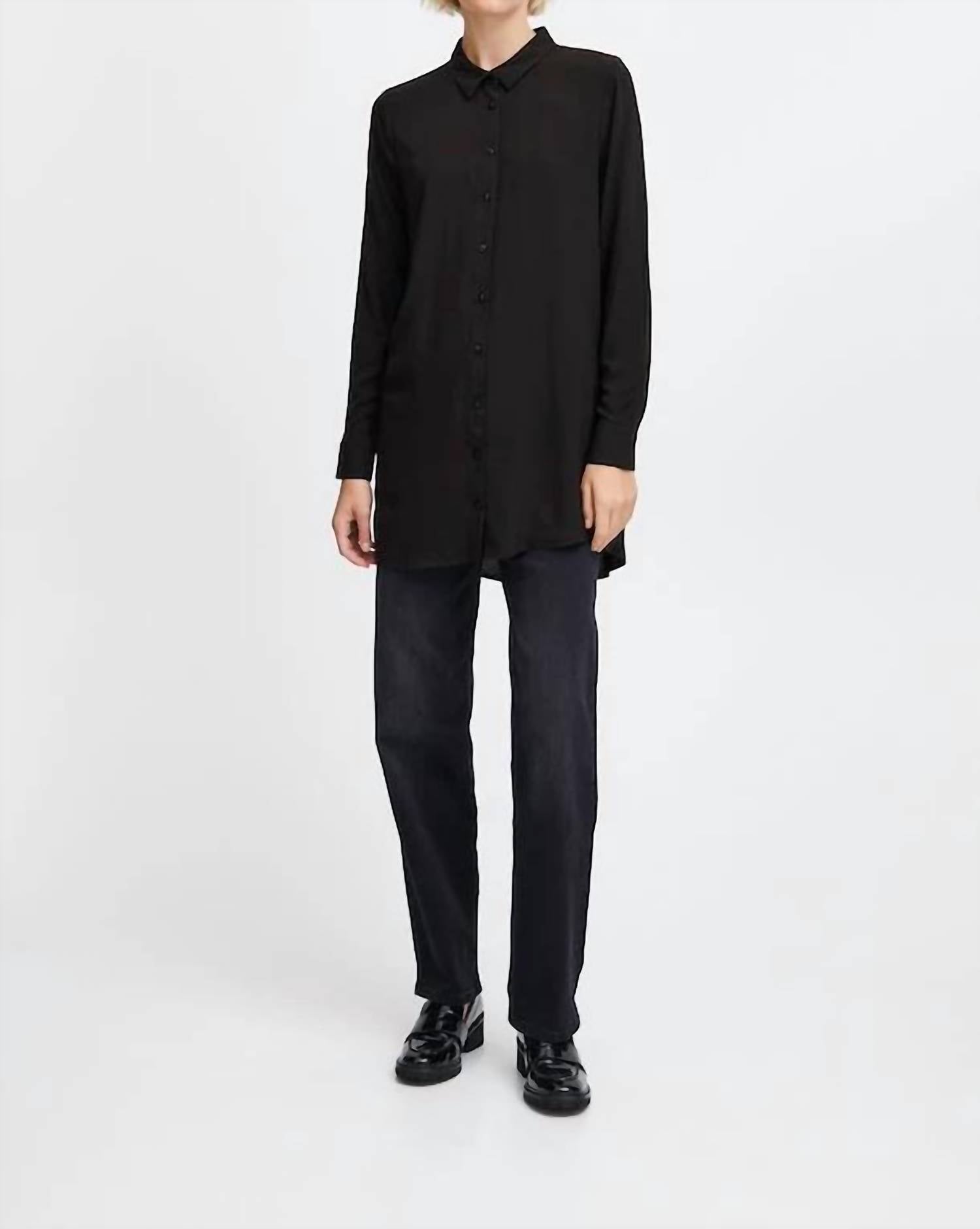 Ichi - Long Sleeve Button Down Shirt