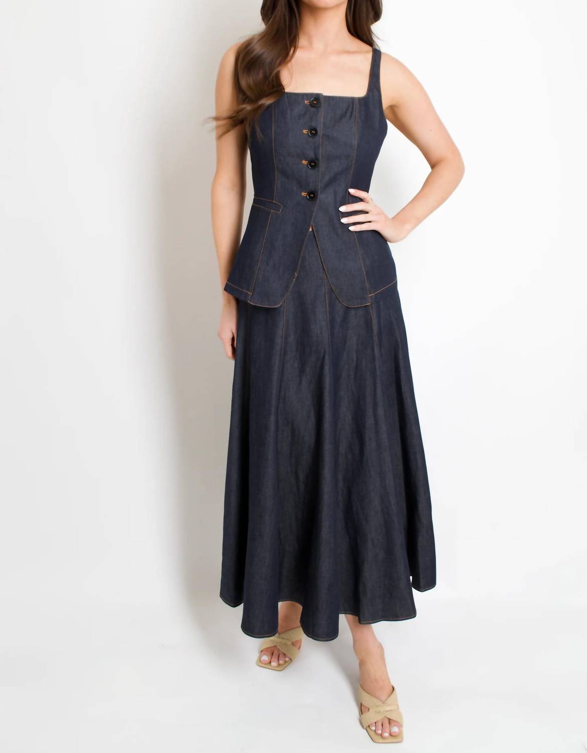 Lucy Paris - Nova Circle Midi Skirt