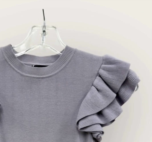 Katie J Nyc - Girl's Isla Ruffle Sleeve Top