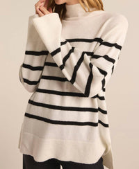 Z Supply - FIN STRIPE TURTLENECK SWEATER