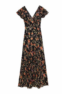 RIXO Women's Cinzia Dress in waterblossom noir - women's dress - view 4