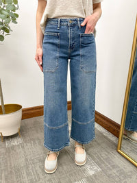 Jbd. - Women's High Rise Cropped Wide Leg Jeans