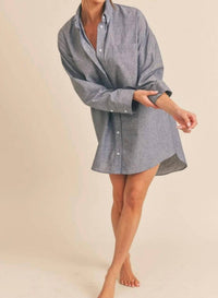 Win Win Apparel - Open to you Shirt dress
