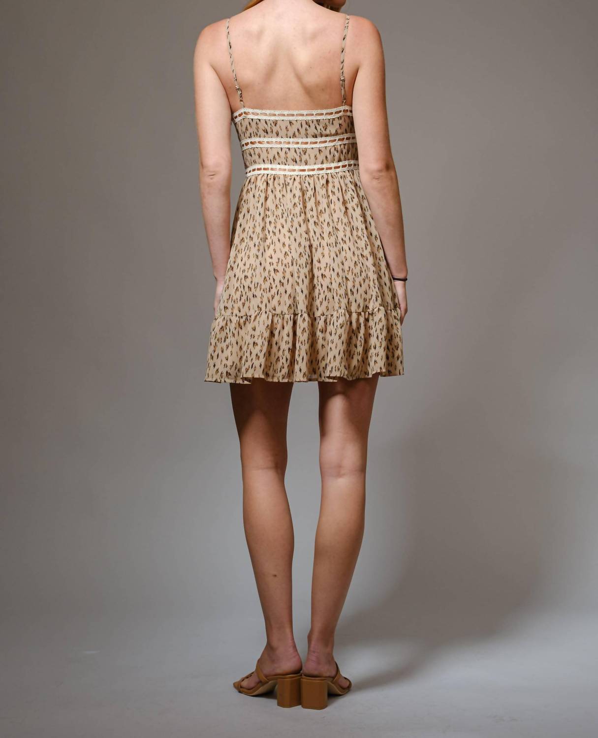 Blue B - Lace Trim Cami Mini Dress