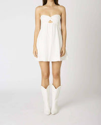 Cotton Candy - Babydoll Twist Keyhole Eyelet Dress