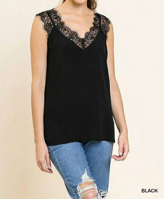 Floral Eyelash Lace Cami