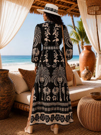 Little Secret Of Mine - Long Sleeve Floral Maxi Dress
