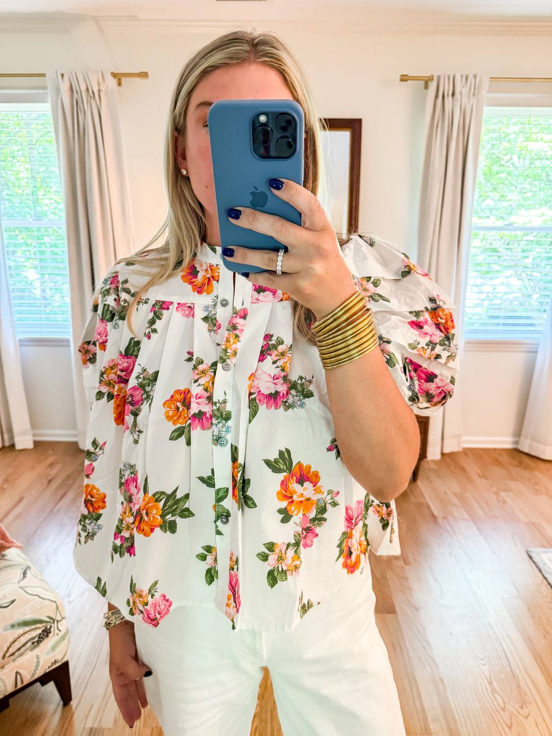 Olivaceous - Women's The Charleston Floral Top