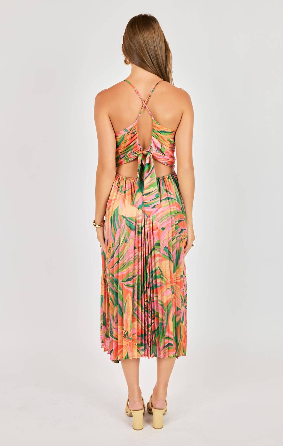 Sadie & Sage - Sunset Ridge Pleated Midi Dress