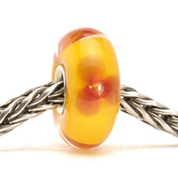 Trollbeads Women's Flower Glass Bead Charms in orange - women's accessory - detail view
