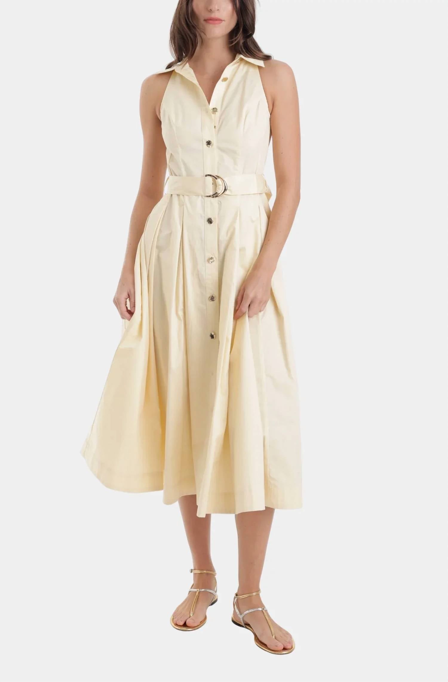Karina Grimaldi - Zarae Solid Midi Dress
