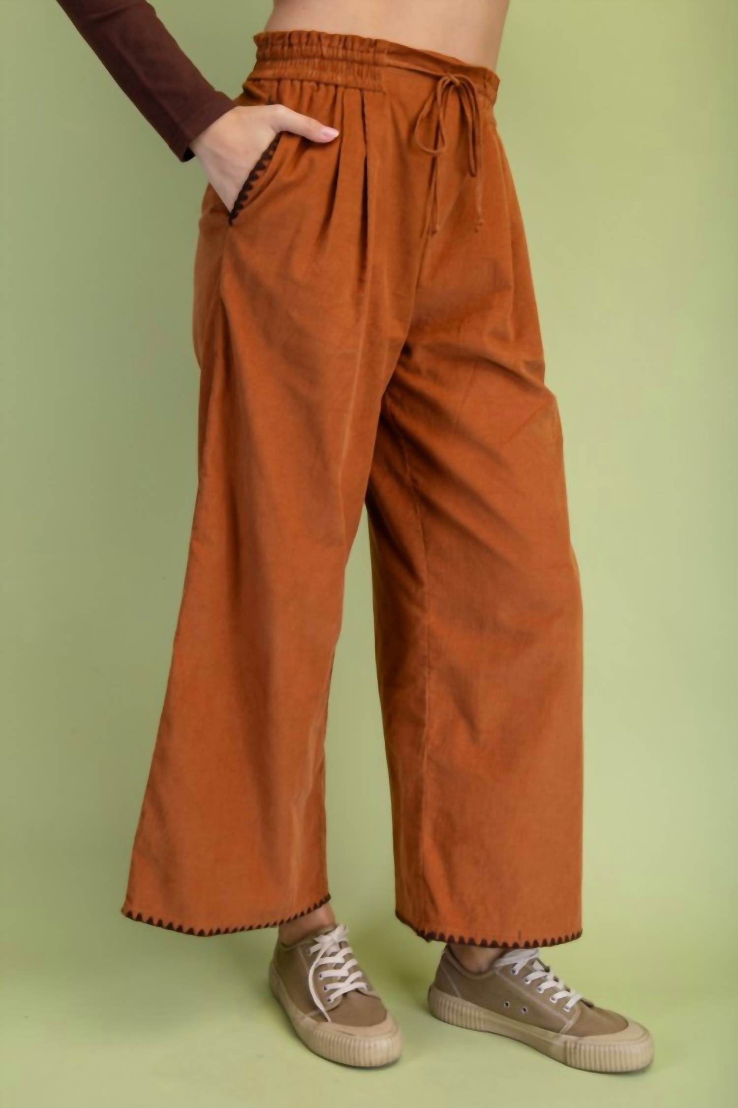 Gigio - Corduroy Relaxed Fit Pants