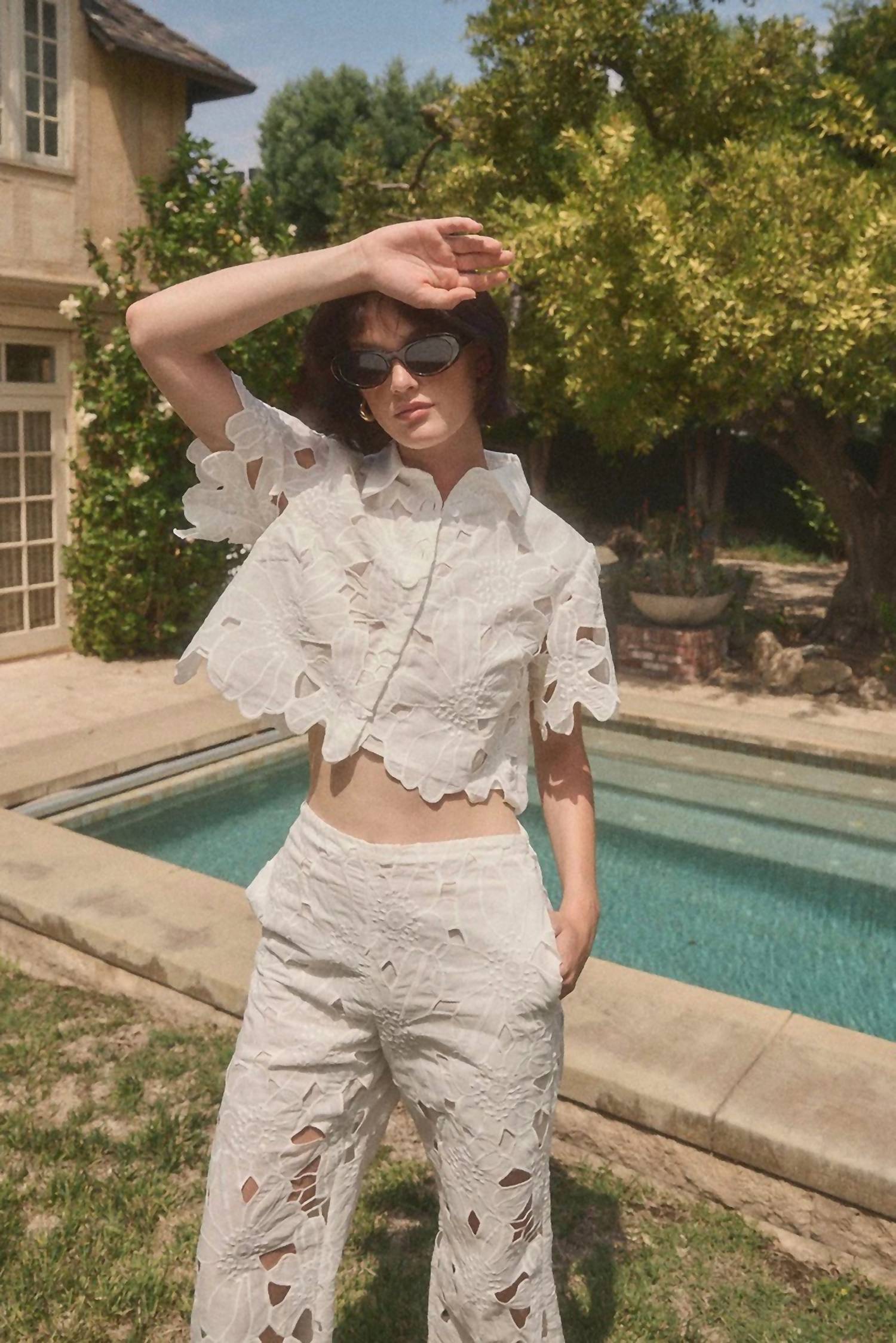 Lucy Paris - Eyelet Pants