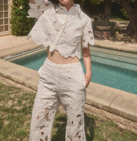 Lucy Paris - Eyelet Pants
