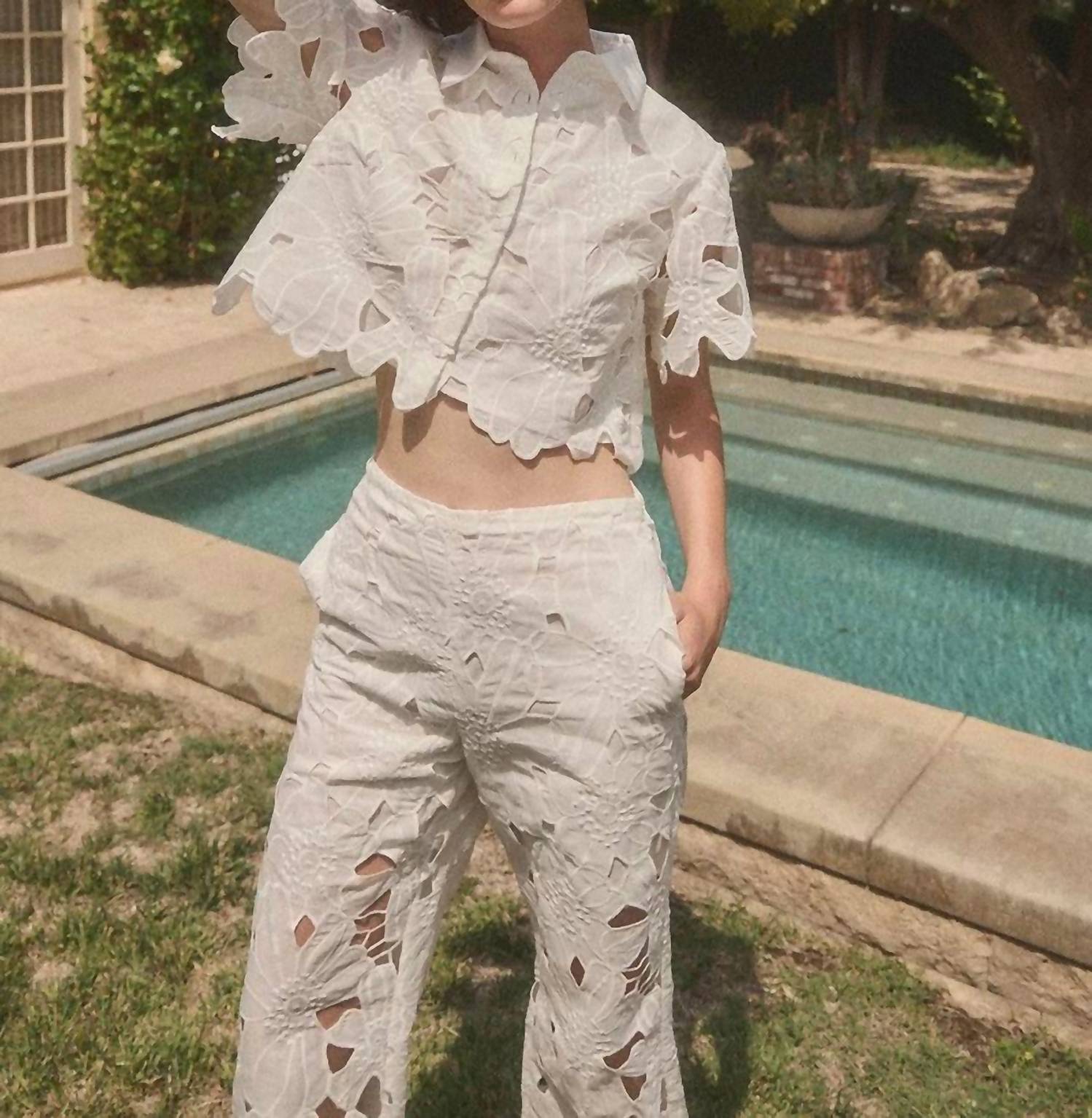 Lucy Paris - Eyelet Pants