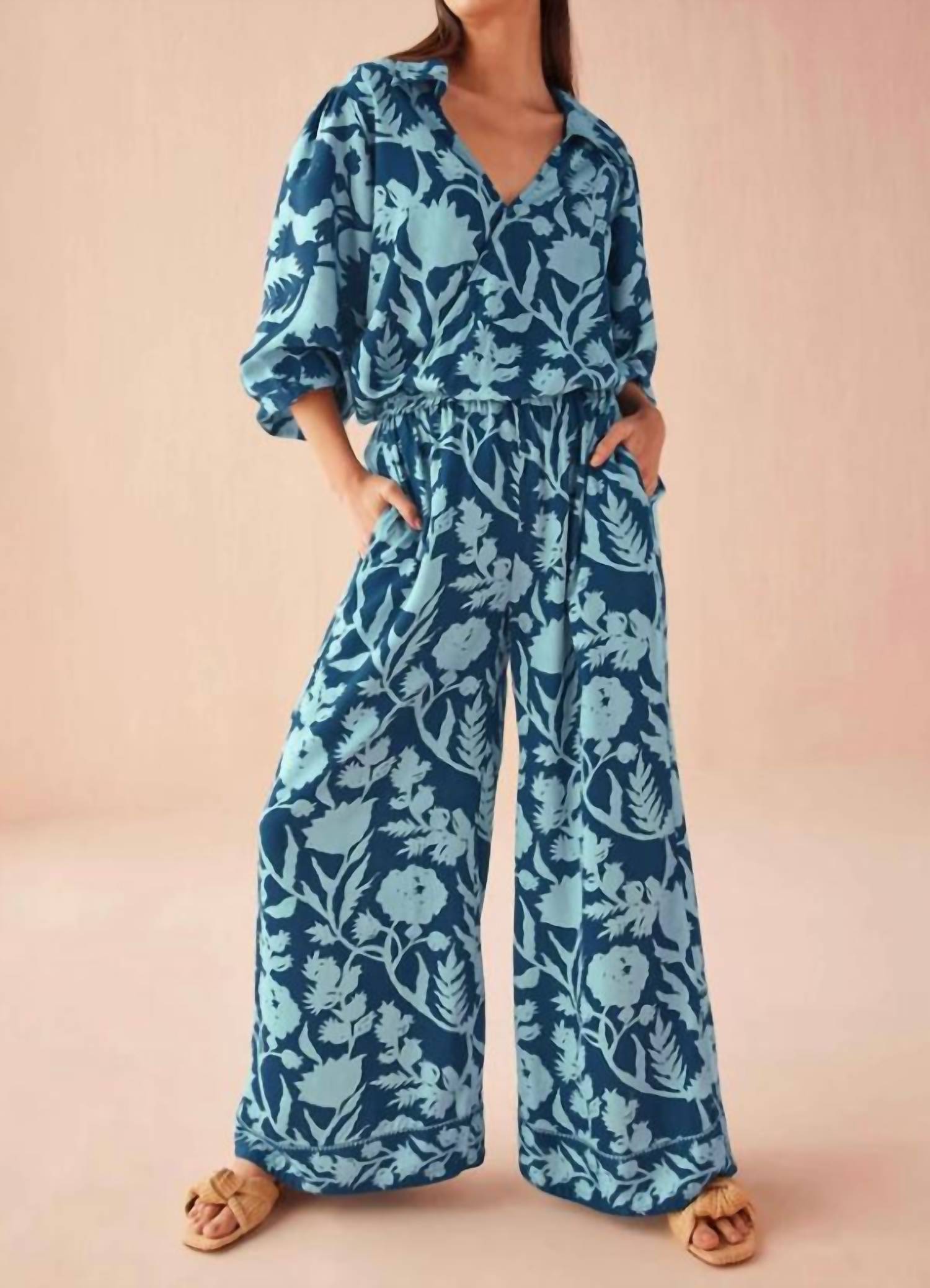 OMIKA Avery Blouse in lolita harbor - women's blouse - view 4