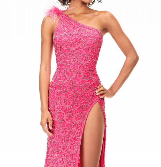 Ashleylauren - One Shoulder Prom Dress