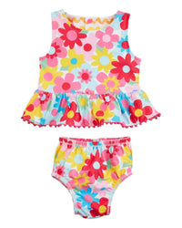 Mudpie - Girl's Rasrainbow Reversible Swim Suit
